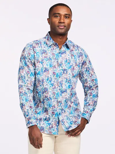 Robert Graham Elbert Long Sleeve Button Down Shirt In Multi