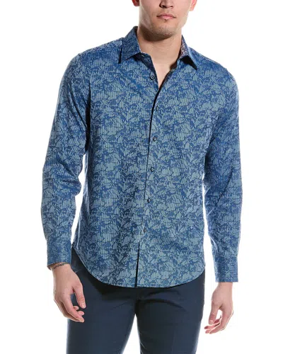 Robert Graham Electric Slide Classic Fit Woven Shirt In Blue