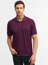 Robert Graham Elias 2 Short Sleeve Polo In Purple