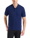 Robert Graham Furlan Solid Stretch Cotton Polo In Blue