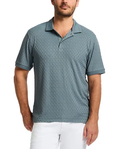 Robert Graham Elias Knit Polo Shirt In Gray