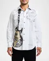 Robert Graham Elixir Of Life Printed Long Sleeve Button Front Shirt In White