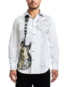 Robert Graham Elixir Of Life Printed Long Sleeve Button Front Shirt In White
