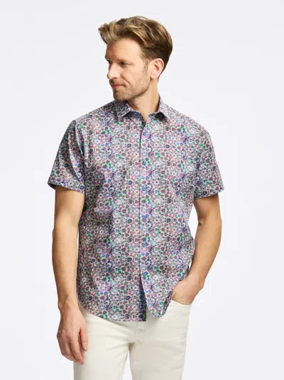 Robert Graham Elmore Short Sleeve Button Down Shirt In Multi