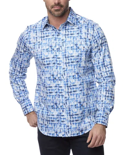 Robert Graham Erasmus Woven Shirt In Blue