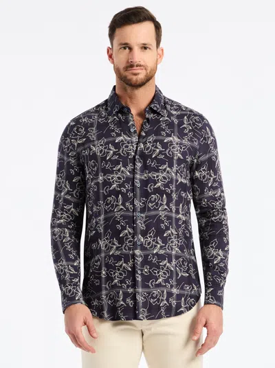 Robert Graham Essex Long Sleeve Button Down Shirt In Blue