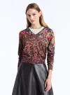 Robert Graham Evelyn Long Sleeve Sweater In Multi