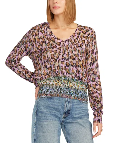 Robert Graham Evelyn Long Sleeve Sweater In Multi