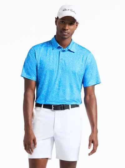 Robert Graham Fairway Splash Short Sleeve Polo In Blue