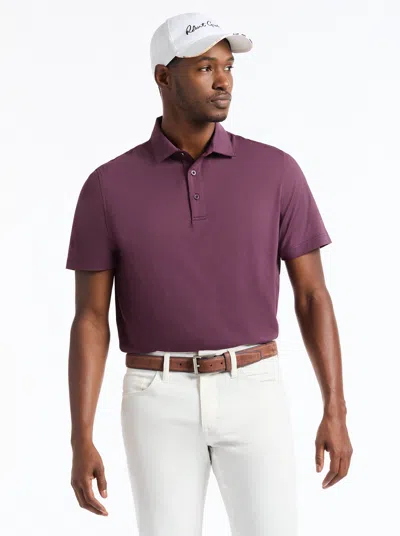 Robert Graham Falto Short Sleeve Polo In Purple