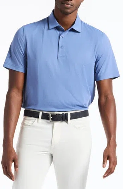 Robert Graham Falto Short Sleeve Stretch Knit Polo In Blue