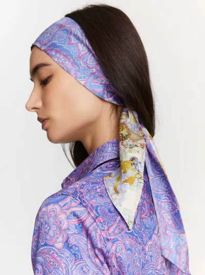 Robert Graham Fantastique Scarf In Purple