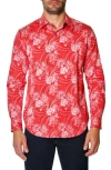 Robert Graham Faulkner Abstract Print Button-up Shirt In Red