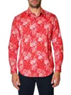 Robert Graham Faulkner Abstract Print Button-up Shirt In Red