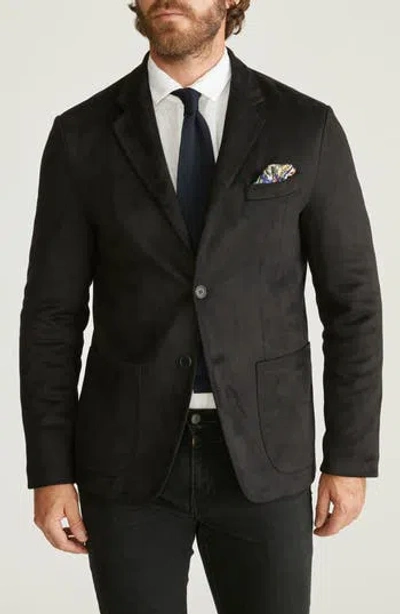 Robert Graham Faux Suede Blazer In Black