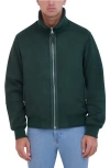 Robert Graham Men's Faux Suede Bomber With Sherpa Stand Collar In Green