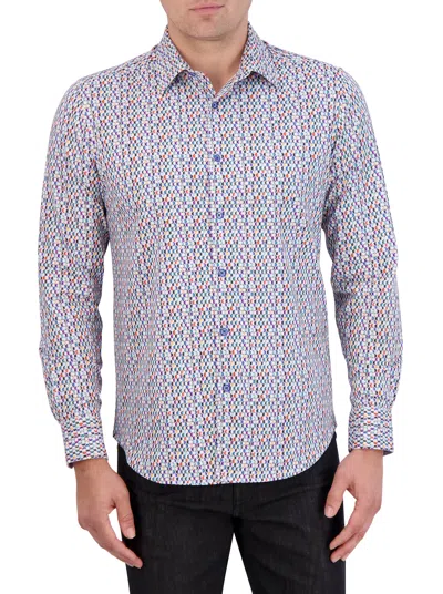 Robert Graham Flamenco Motion Long Sleeve Knit Shirt In Multi