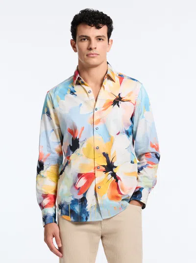 Robert Graham Flora Grande Long Sleeve Button Down Shirt In Multi