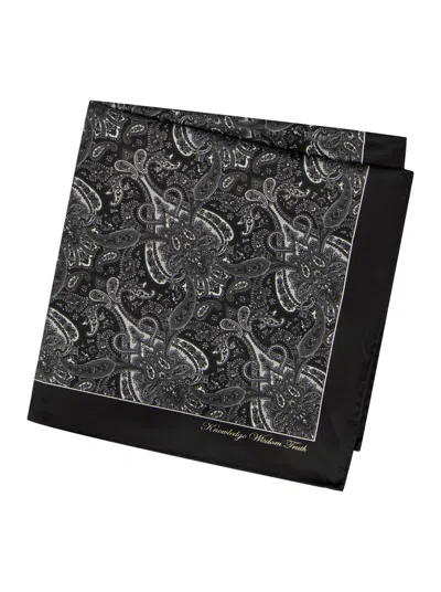 Robert Graham Floral Paisley Pocket Square In Pink