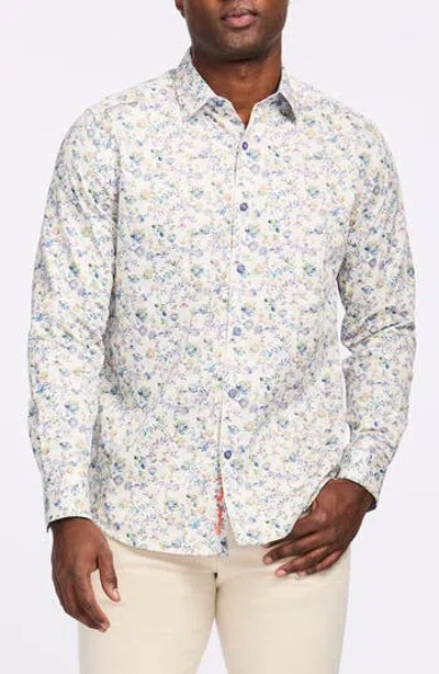 Robert Graham Floral Print Cotton Button-up Shirt In Multi