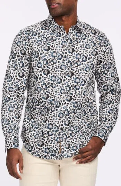 Robert Graham Floral Print Cotton Button-up Shirt In Multi