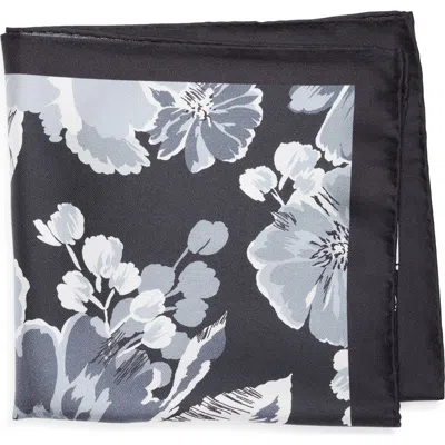 Robert Graham Floral Silk Pocket Square In Neutral