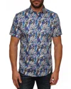 Robert Graham Flynn Short Sleeve Cotton Button-up Shirt In Multi