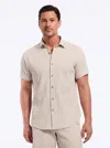 Robert Graham Fornillo Short Sleeve Button Down Shirt In Neutral