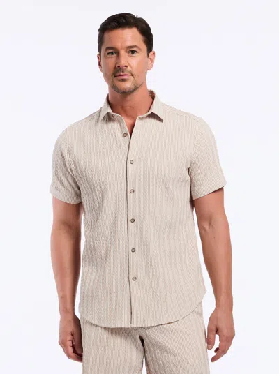Robert Graham Fornillo Short Sleeve Button Down Shirt In Neutral