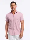 Robert Graham Fornillo Classic Fit Stripe Short Sleeve Button-up Shirt In Pink