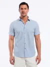 Robert Graham Fornillo Short Sleeve Button Down Shirt Big In Blue