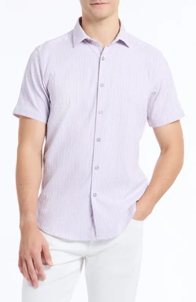 Robert Graham Fornillo Stripe Short Sleeve Seersucker Button-up Shirt In Multi