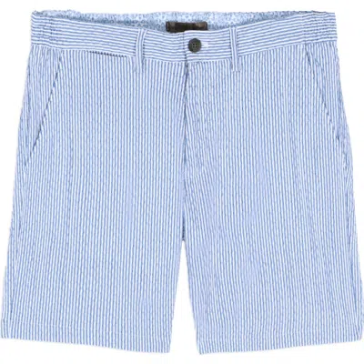 Robert Graham Fornillo Stripe Woven Shorts In Blue
