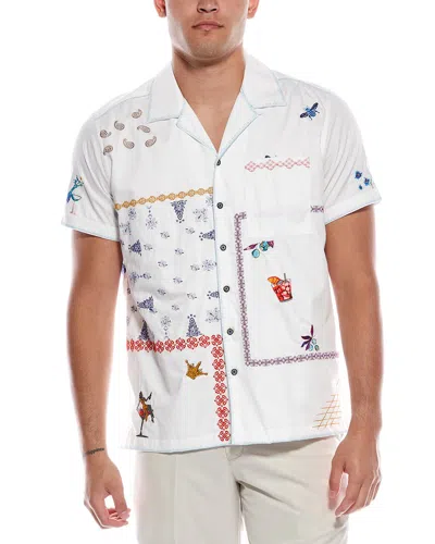 Robert Graham Fortuna Classic Fit Woven Shirt In White