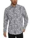 Robert Graham Fragment Long Sleeve Button Down Shirt In Blue