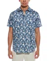 Robert Graham Floral Print Short Sleeve Cotton Button-up Shirt In Multi