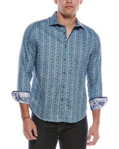 Robert Graham Frisco Woven Shirt In Blue