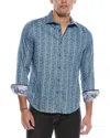 Robert Graham Frisco Woven Shirt In Blue
