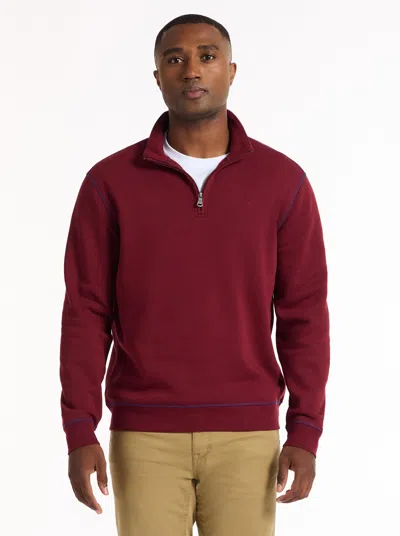 Robert Graham Fulham Long Sleeve Knit Shirt In Red