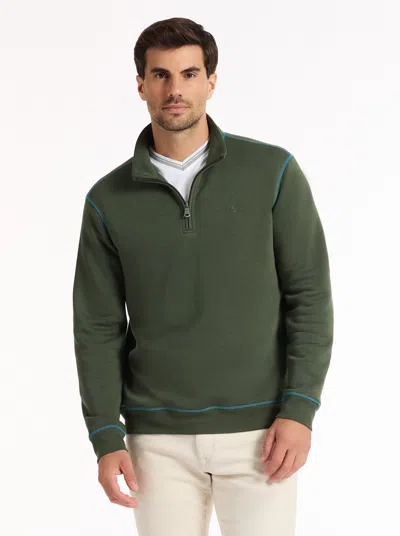 Robert Graham Fulham Long Sleeve Knit Shirt In Green