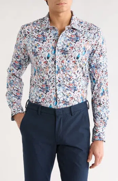 Robert Graham Gabe Stretch Button Up Shirt In Multi