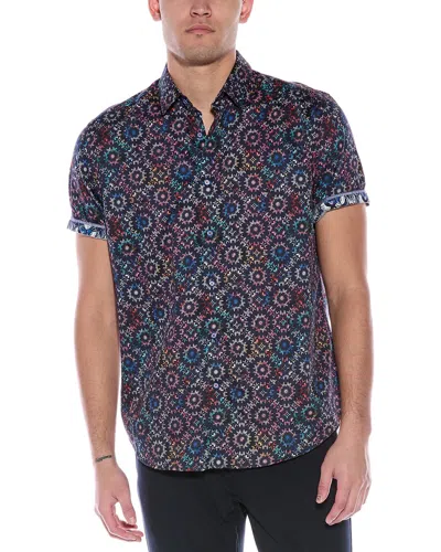 Robert Graham Galindo Classic Fit Woven Shirt In Black