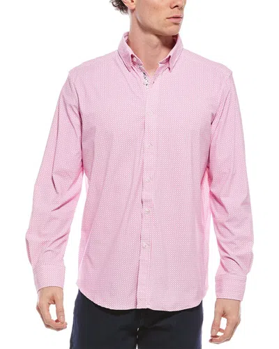 Robert Graham Galvan Classic Fit Woven Shirt In Pink