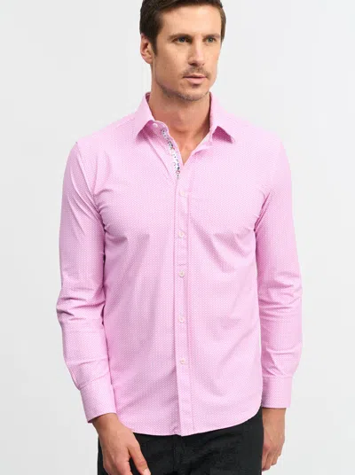 Robert Graham Galvan Long Sleeve Shirt In Pink