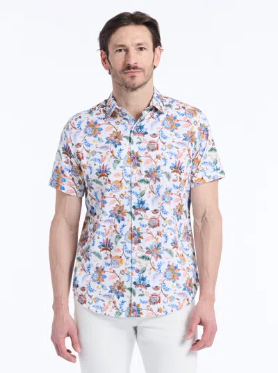 Robert Graham Gapstead Short Sleeve Button Down Shirt In Multi