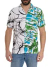 Robert Graham Garson Short Sleeve Button Down Shirt In Multi