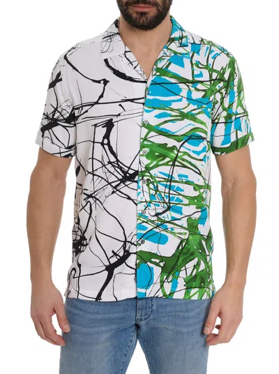 Robert Graham Garson Short Sleeve Button Down Shirt In Multi