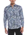 Robert Graham Gatton Classic Fit Woven Shirt In Blue