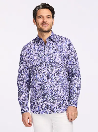 Robert Graham Gatton Long Sleeve Button Down Shirt In Blue
