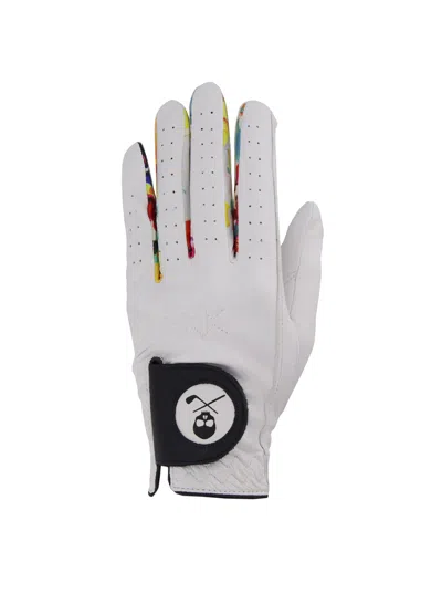 Robert Graham Gavin Golf Glove- Left Hand In White
